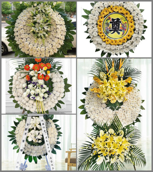 湖北荆州市松滋市洈水镇九岭岗村花圈速递